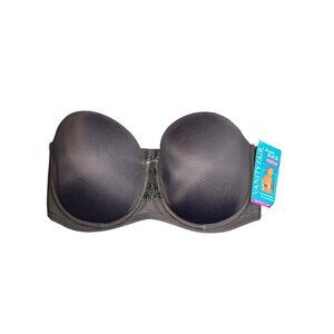 Vanity Fair 38DD Beauty Back Smoothing Strapless Underwire Bra Black Convertible